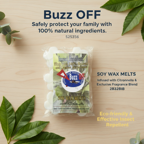 BuzzOFF Wax Melts (Large Flower 6 pack 135g)