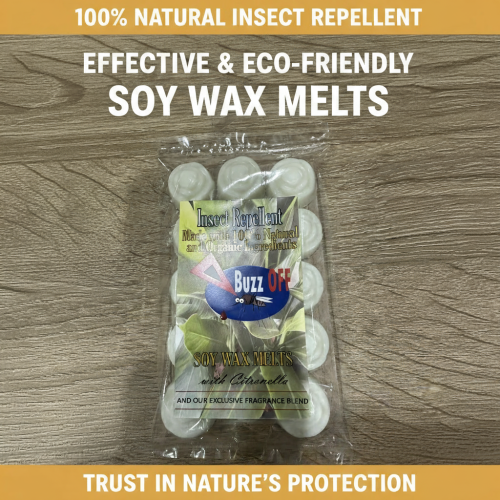 BuzzOFF Wax Melts (Small Flower 15 pack 85g)